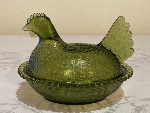 Vintage green indiana - indiana, glass