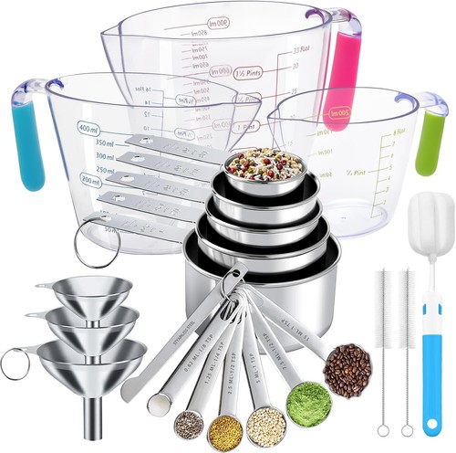Measuring cups and spoons set - measuring,