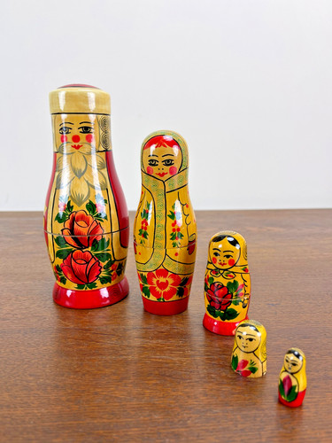 Vintage russian matryoshka - vintage,