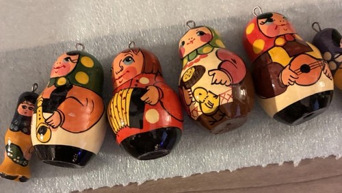 Set small hand painted - set, 6