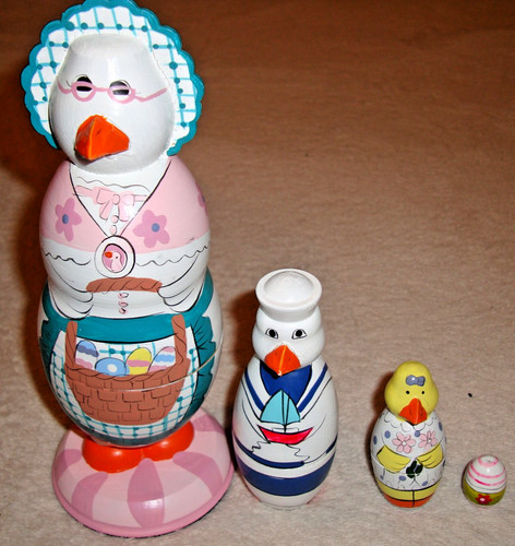 Vintage mother goose wooden - mother,