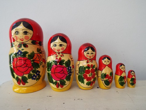 Set russian nesting wooden - 6,