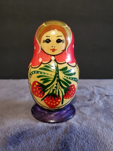 Vintage hand painted wooden - vintage,