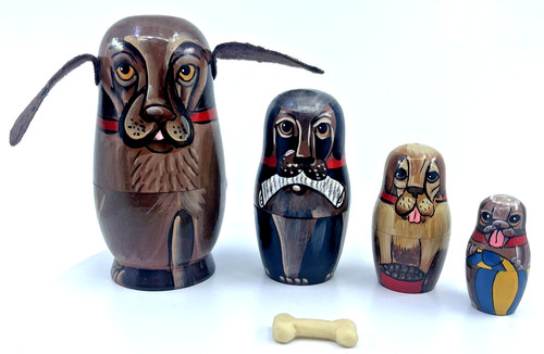 Hound dog nesting wood - hound,