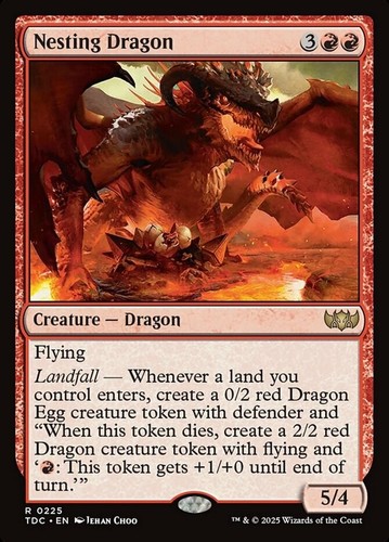 Nesting dragon mtg - r,